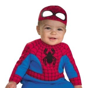 Marvel super hero squad Spider-Man infant costume. NWT 0-6 months